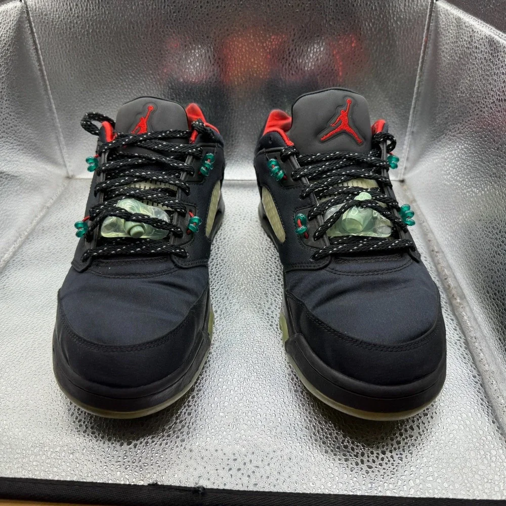 Size 10.5 Jordan 5 Low x Clot Anthracite Black Mens‎ Lace Up Sneakers DM4640-036